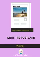 Vorschau - Arbeitsblätter - Write the Postcard: Writing (English) - Deckblatt