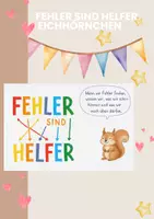 Vorschau - Mal- und Bastelvorlagen - Fehler sind Helfer Eichhörnchen | Eichhörnchenklasse - Deckblatt
