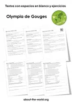 Vista previa - Hojas de trabajo - Olympia de Gouges - Portada