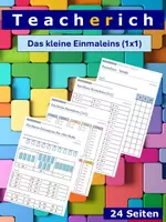Vorschau - Arbeitsblätter - Das kleine Einmaleins (1x1) - Deckblatt