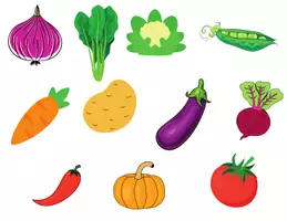 Vista previa - Hojas de trabajo - LAS FRUTAS Y VERDURAS - Portada