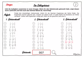 Vorschau - Arbeitsblätter - Escaperoom: Bruchrechnung - Seite 3