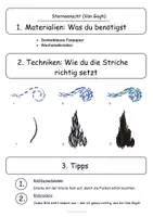 Vorschau - Mal- und Bastelvorlagen - Sternennacht nach van Gogh - Seite 2