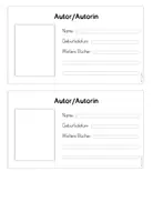 Vorschau - Arbeitsblätter - Buchvorstellung Grundschule (Klasse 3/4) – 3-fach differenzierte Plakatvorlagen - Seite 1