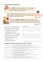 Vorschau - Arbeitsblätter - Revision - Clothes & Questions in Present Simple (passend zu MORE! 1 Unit 8) - Seite 2