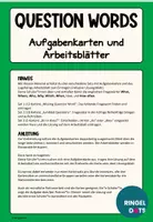 Vorschau - Stationenlernen - Question Words: 30 Aufgabenkarten - 3 Arbeitsblätter - Seite 1