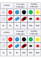 Aperçu - Feuilles d'exercices - Physique-chimie: bingo atomes et molécules - Page 3