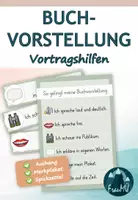 Vorschau - Arbeitsblätter - Buchvorstellung Grundschule – Komplettpaket für Plakat & Vortrag (3./4. Klasse) - Seite 1