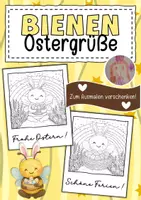 Vorschau - Mal- und Bastelvorlagen - Bienenklasse Ostergrüße zum Ausmalen - Deckblatt