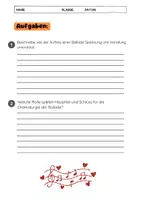 Vorschau - Arbeitsblätter - Aufbau Balladen: Hauptteil, Schluss, Spannung, Handlung - Seite 3