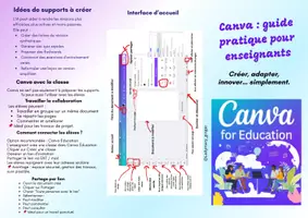 Aperçu - Fiches - depliant canva - Page de couverture
