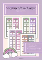Vorschau - Stationenlernen - Schreibkarten Vorgänger und Nachfolger - Deckblatt