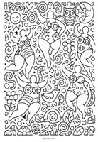 Vorschau - Arbeitsblätter - Ausmalbilder Niki de Saint Phalle Kunst - Seite 1
