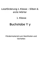 Vorschau - Arbeitsblätter - Leseförderung 1. Klasse – Buchstabe Y; y - Seite 1
