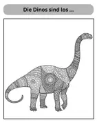 Vorschau - Mal- und Bastelvorlagen - Die Dinos sind los - Dinosaurier - Ausmalbilder - Seite 3