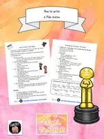 Vorschau - Arbeitsblätter - How to write a film review (mit Beispiel-phrases) - Deckblatt