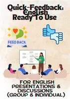 Vorschau - Arbeitsblätter - Quick-Feedback: English Presentation & Discussion (Group & Individual) 📢✨ - Schneller Bewertungsbogen: Ready To Use - Deckblatt