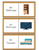 Vorschau - Spiele - Zuhause & Möbel Lesedomino – Lesen üben in Grundschule | DaZ & DaF - Seite 2