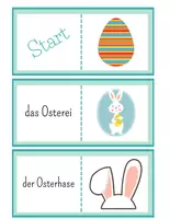 Vorschau - Spiele - Frühling Lesedomino – Lesen üben in der Grundschule | DaZ & DaF - Seite 1