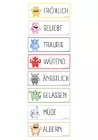 Vorschau - Mal- und Bastelvorlagen - Themenschwerpunkt Gefühle - Seite 3