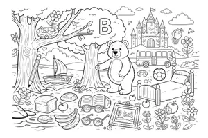 Vorschau - Arbeitsblätter - Wimmelbild - Gucklochmethode - Anlaute hören und schreiben A-W und Z - Seite 3