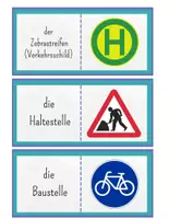 Vorschau - Spiele - Verkehrserziehung Lesedomino – Verkehrsregeln lesen & verstehen | Grundschule - Seite 3