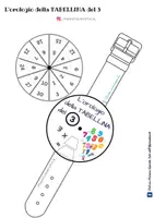 anteprima - Materiale per pittura e bricolage - L'orologio delle tabelline del 2 - 3 - 4 - 5 - Pagina 3