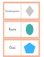 Vorschau - Spiele - Geometrische Formen Lesedomino – Mathematik & Wortschatz spielerisch lernen | Grundschule - Seite 3