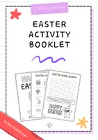 Vorschau - Arbeitsblätter - Easter Booklet (Oster Aufgabenbuch) - Deckblatt