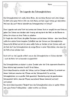 Vorschau - Arbeitsblätter - Frühling: Lesetext zum Schneeglöckchen mit Aufgaben - Seite 2