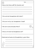 Vorschau - Arbeitsblätter - Frühling: Lesetext zum Schneeglöckchen mit Aufgaben - Seite 3