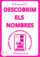 Vista previa - Decoración del aula - Descobrim els nombres🩷🤍🔢 - página 1