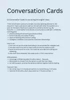 Vorschau - Bildkarten - Classroom Conversation Cards - English lesson - Seite 1