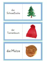 Vorschau - Spiele - Winter Lesedomino – Lesespiel für Grundschule | Sachunterricht & Sprachförderung - Seite 2