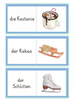 Vorschau - Spiele - Winter Lesedomino – Lesespiel für Grundschule | Sachunterricht & Sprachförderung - Seite 3