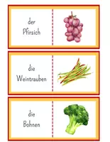 Vorschau - Fördermaterial/Inklusion - Obst und Gemüse – Bildkarten & Flashcards für Deutsch, DaZ & Fremdsprachenunterricht - Seite 3