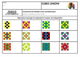Aperçu - Apprentissages en autonomie - Fiche de suivi pavage 5 par 5 et 6 par 6 - Page de couverture
