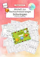 Vorschau - Arbeitsblätter - Rechtschreibstrategie Schwingen (FRESCH) - Miniheft - Deckblatt