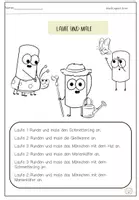 Vorschau - Spiele - Laufe und male - Bewegung - Feinmotorik - Freude - Seite 3