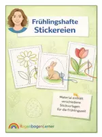 Vorschau - Mal- und Bastelvorlagen - Stickbilder für die Frühlingszeit - Deckblatt