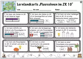 Vorschau - Stundenentwürfe - Lernlandkarten Mathematik Klasse 1 - Seite 1