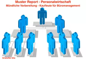 Vorschau - Arbeitsblätter - Muster Report Personalwirtschaft: mündliche Prüfung - Kaufmann/-frau für Büromanagement - Deckblatt