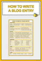 Vorschau - Poster - How to Write a Blog Entry + Feedback Sheet - Deckblatt