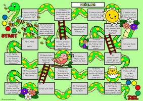 Vorschau - Unterrichtsreihen - Plauderspiel FRÜHLING (Brettspiel) - Seite 1