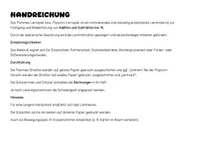 Vorschau - Arbeitsblätter - Lernspiel: Zahlenraum 10 Pommes/Popcorn - Seite 3