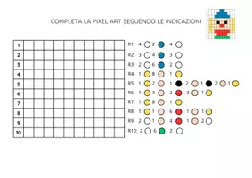 anteprima - Giochi - Pixel art di Carnevale - matematica, classe prima primaria - Pagina di copertina