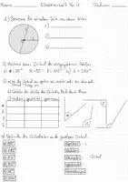 Vorschau - Arbeitsblätter - Klassenarbeit Winkel & Kreise (Förder) - Deckblatt