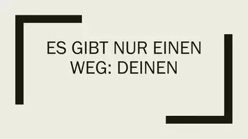 Vorschau - Arbeitsblätter - Es gibt nru einen Weg: Deinen! - Deckblatt