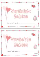 Vorschau - Stationenlernen - Verliebte Zahlen bis 10 - Miniheft und Arbeitsblätter - 1.Klasse - Seite 1