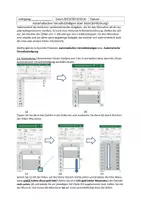 Vorschau - Arbeitsblätter - Automatisches Vervollständigen in Excel - Deckblatt